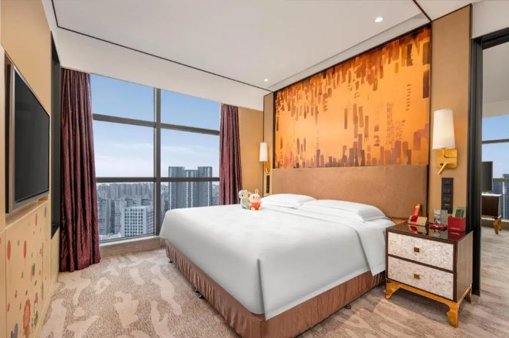 Bed in Shijiazhuang Ximeijin Continental Hotel