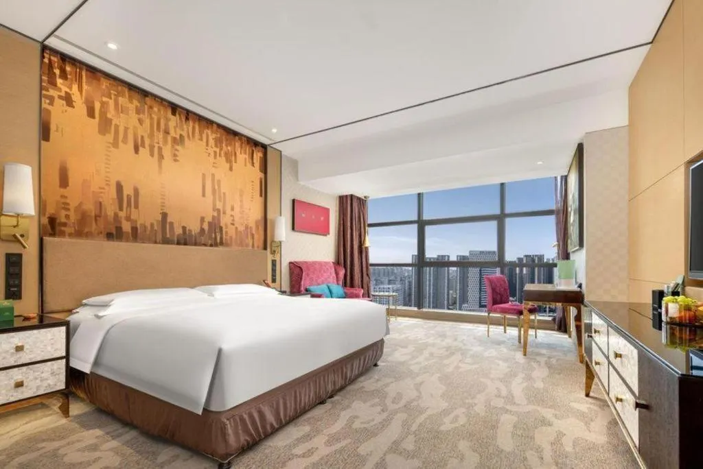 Bed in Shijiazhuang Ximeijin Continental Hotel