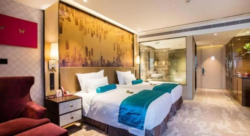 Bed in Shijiazhuang Ximeijin Continental Hotel