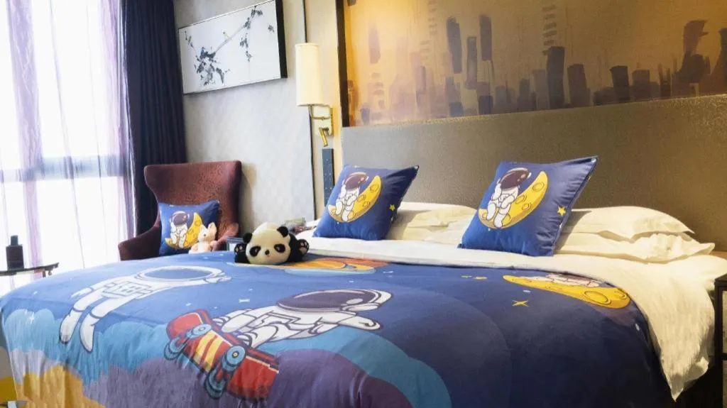 Bed in Shijiazhuang Ximeijin Continental Hotel