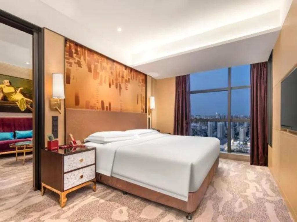 Bed in Shijiazhuang Ximeijin Continental Hotel