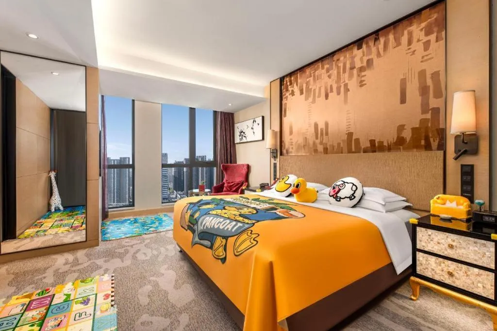 Bed in Shijiazhuang Ximeijin Continental Hotel