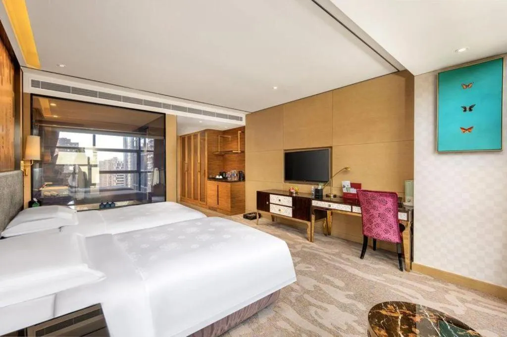 Bed in Shijiazhuang Ximeijin Continental Hotel