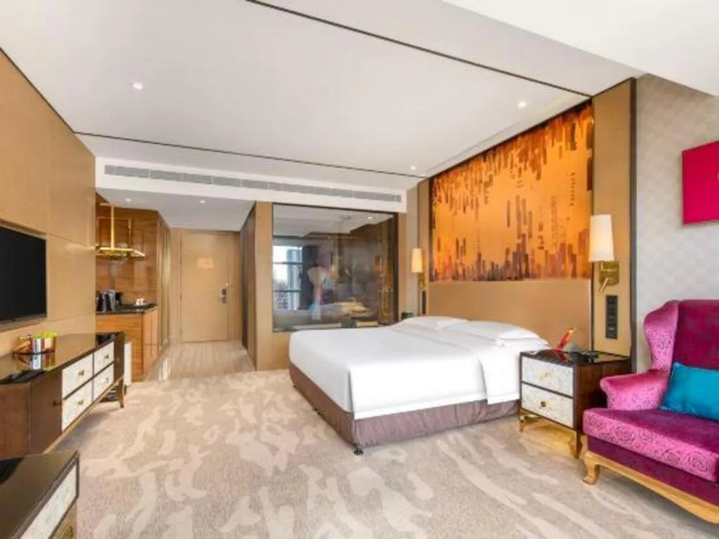 Bed in Shijiazhuang Ximeijin Continental Hotel