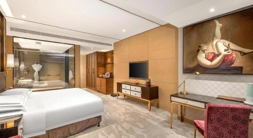 Bed in Shijiazhuang Ximeijin Continental Hotel