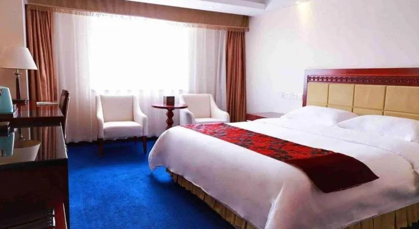 Bed in Dalian Southern Airline Pearl Hotel