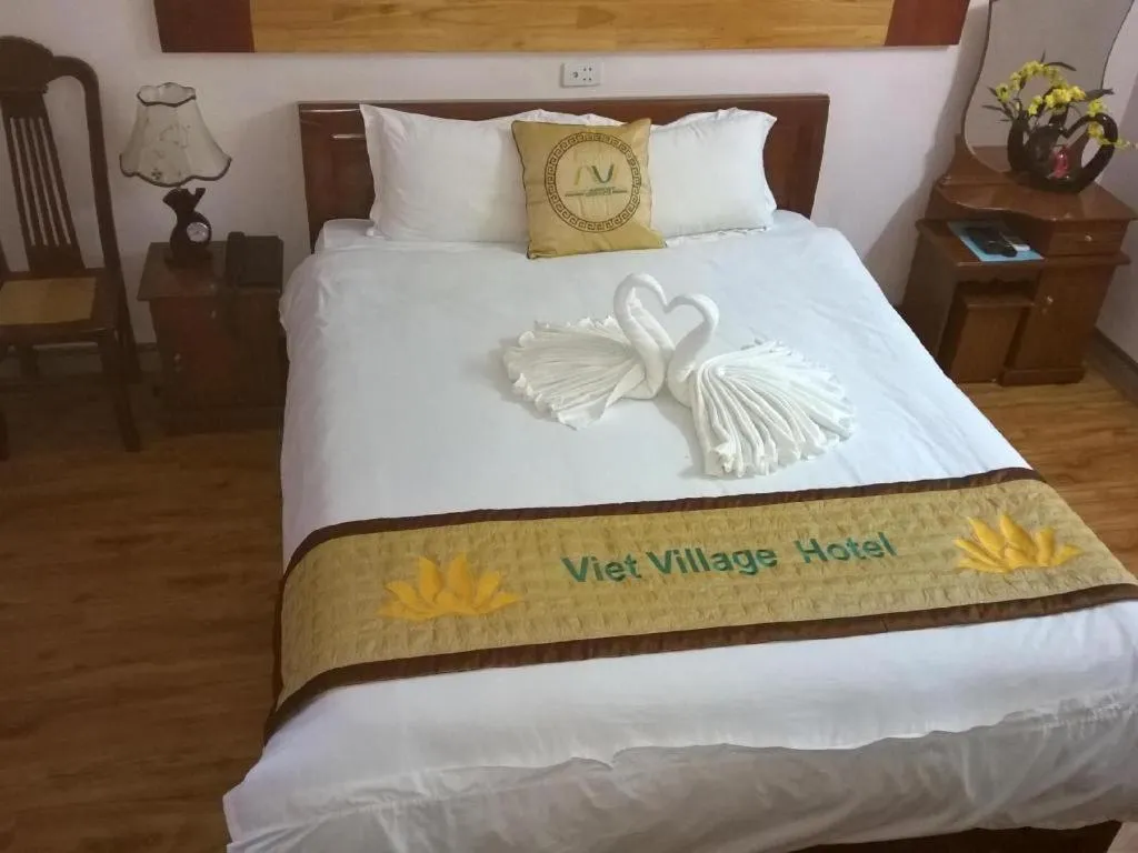 Bed in Viet Village Hotel