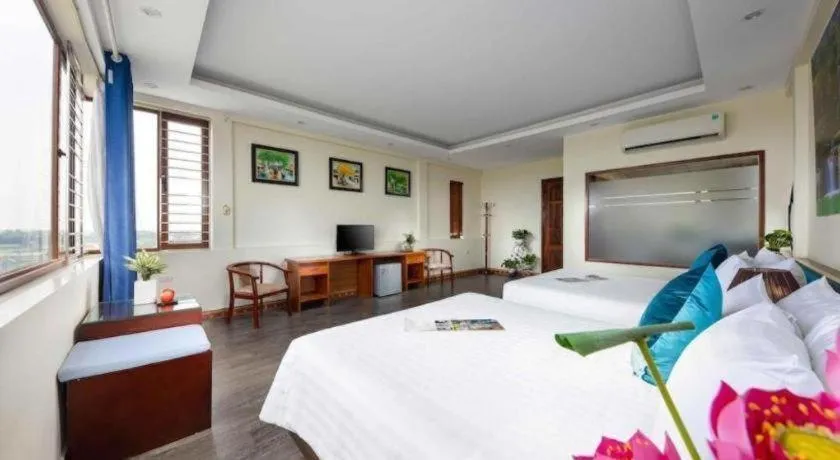 Bed in Viet Village Hotel