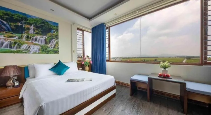 Bed in Viet Village Hotel