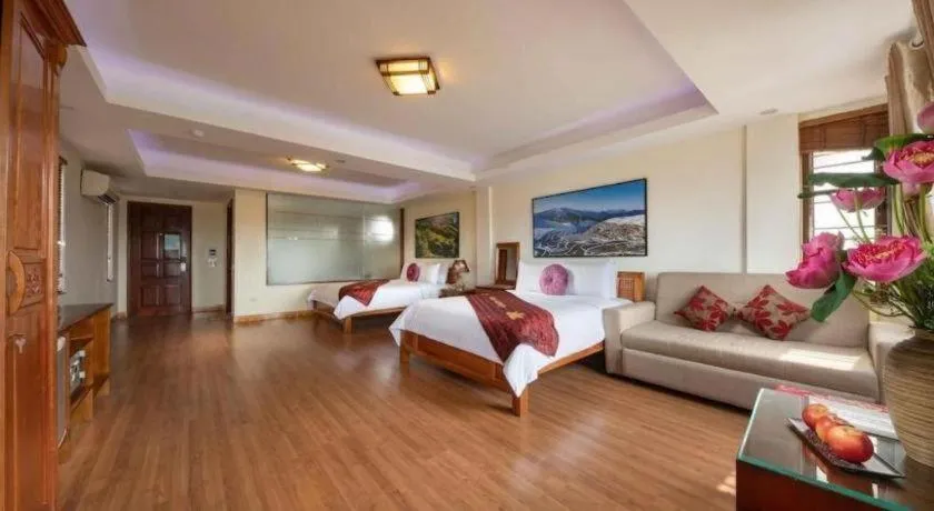 Bed in Viet Village Hotel