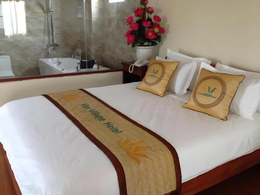 Bed in Viet Village Hotel
