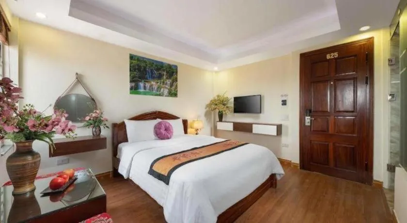 Bed in Viet Village Hotel