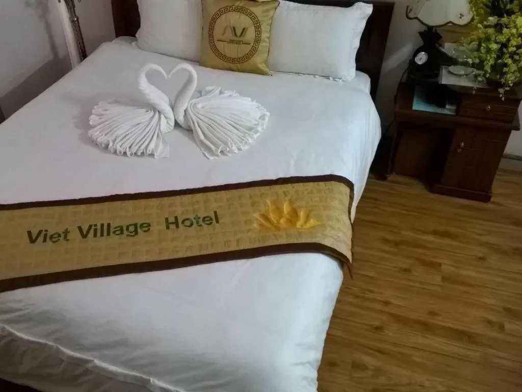 Bed in Viet Village Hotel