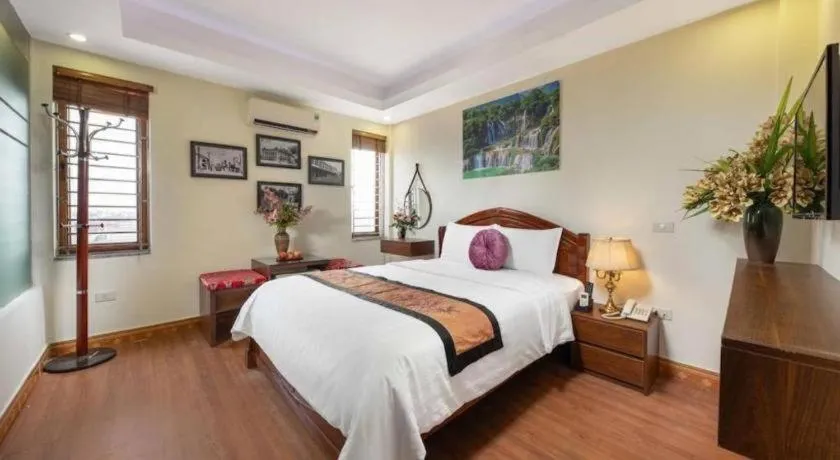 Bed in Viet Village Hotel