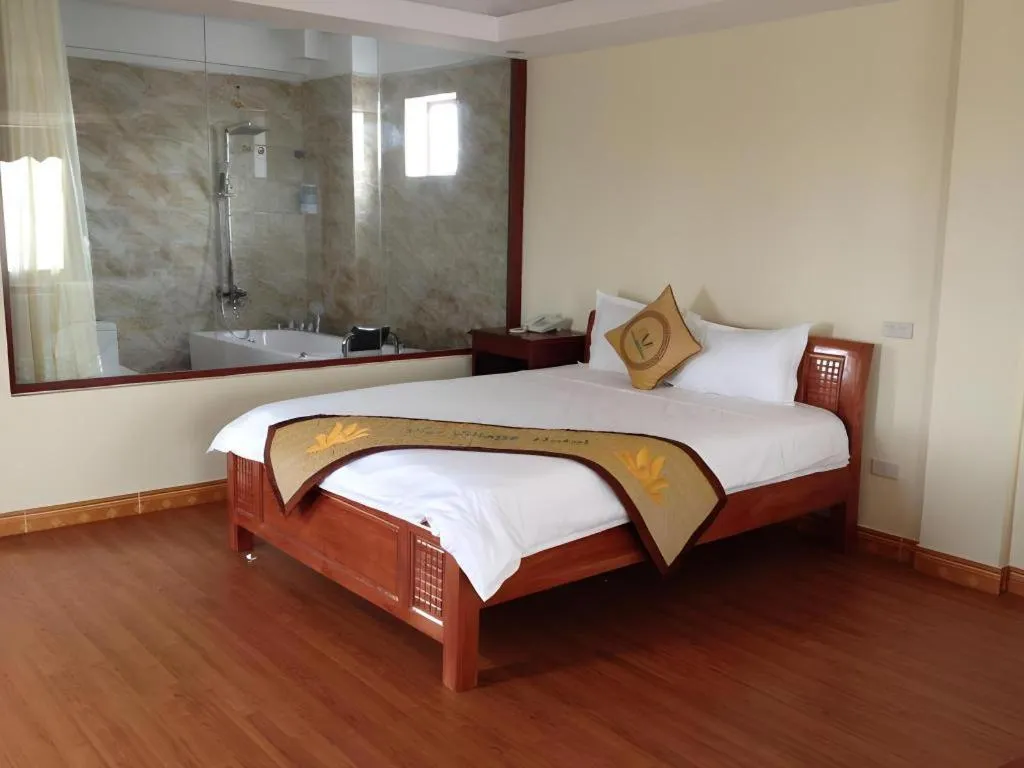 Bed in Viet Village Hotel