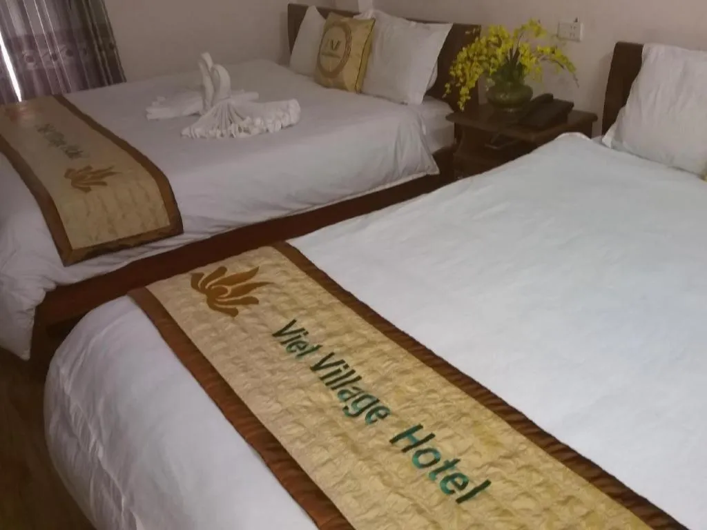 Bed in Viet Village Hotel