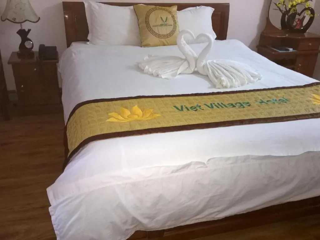 Bed in Viet Village Hotel