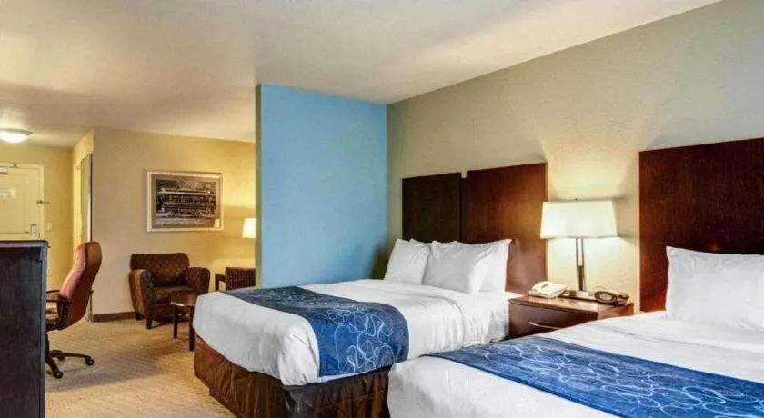 Bed in Comfort Suites near Hot Springs Park