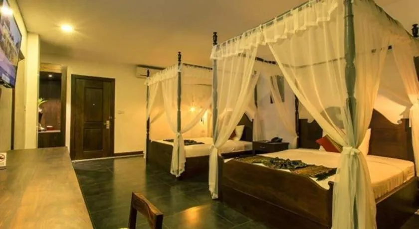 Bed in Yeak Loam Hotel