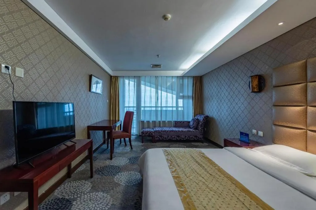 Bed in Beijing Qiaobo International Conference Hotel