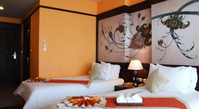 Bed in Sarita Chalet and Spa Hotel