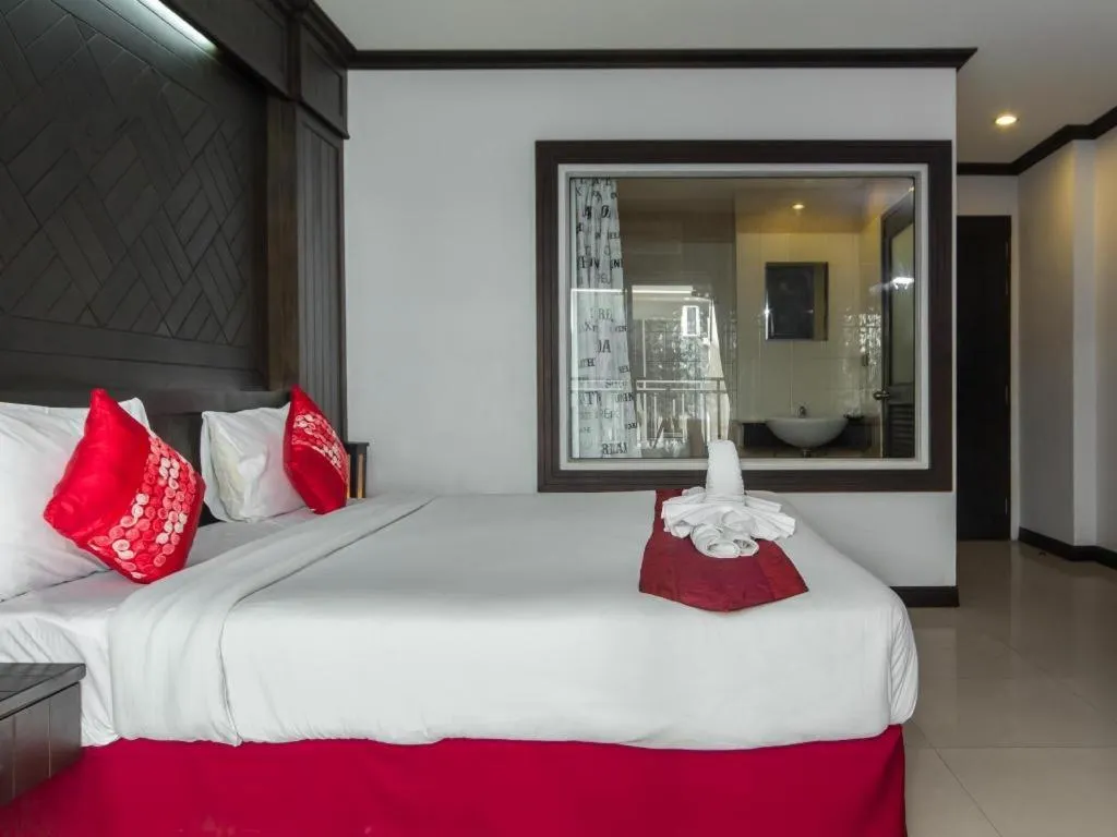 Bed in Patong Princess Hotel