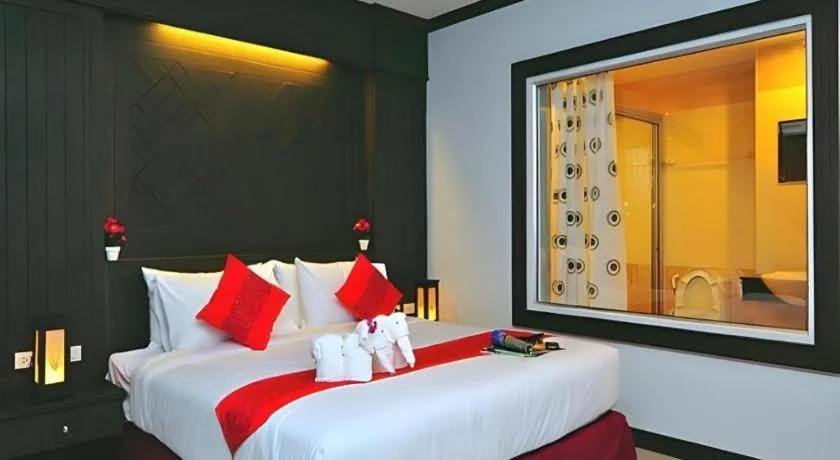 Bed in Patong Princess Hotel