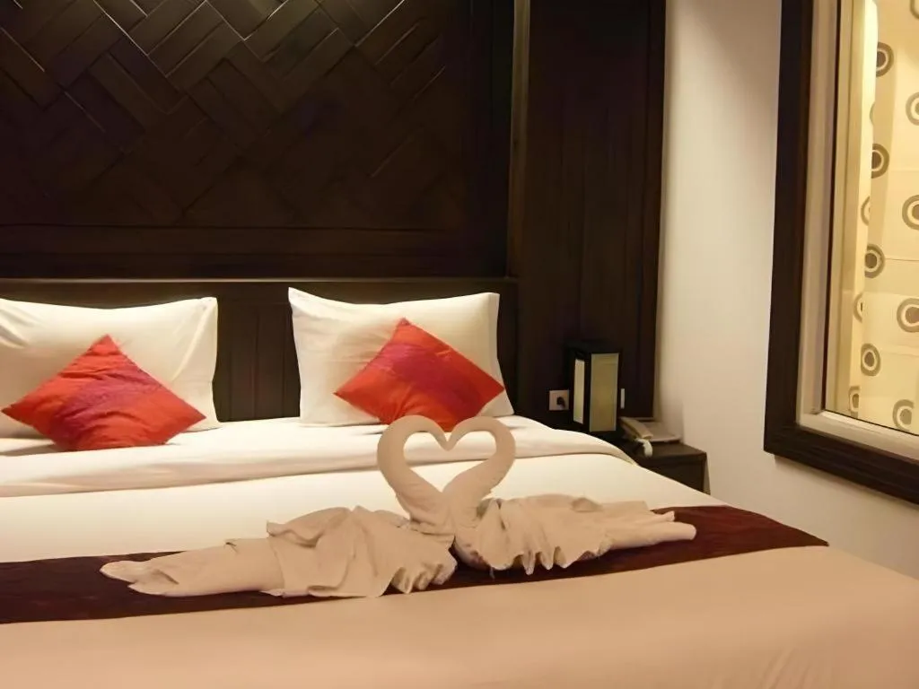 Bed in Patong Princess Hotel