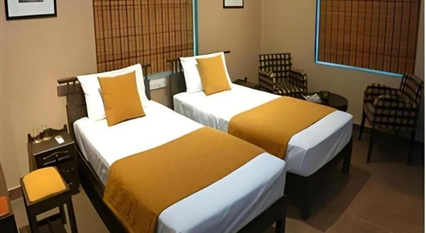 Bed in Heritage Habarana Hotel
