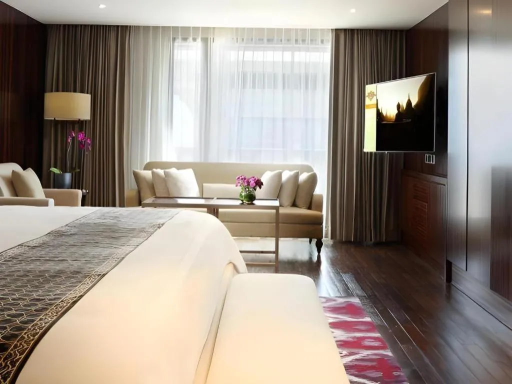 Bed in Hotel Tentrem Yogyakarta