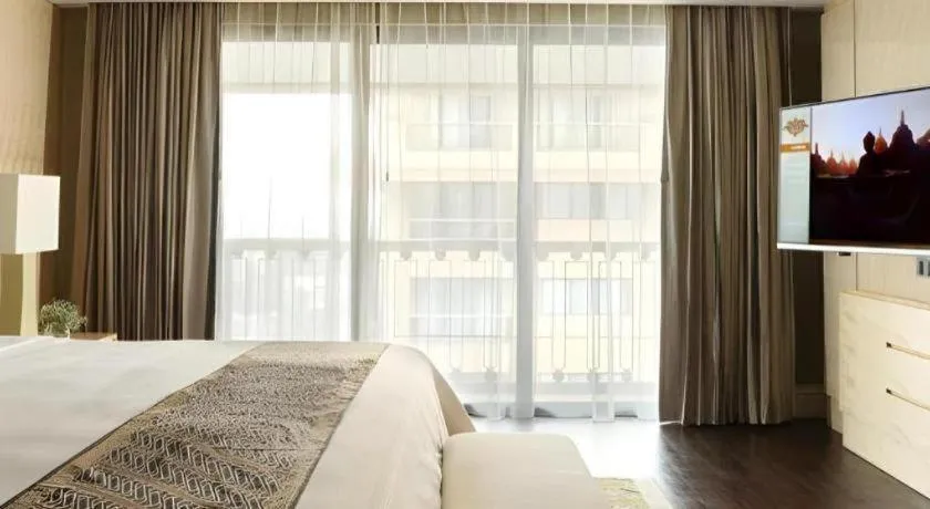 Bed in Hotel Tentrem Yogyakarta