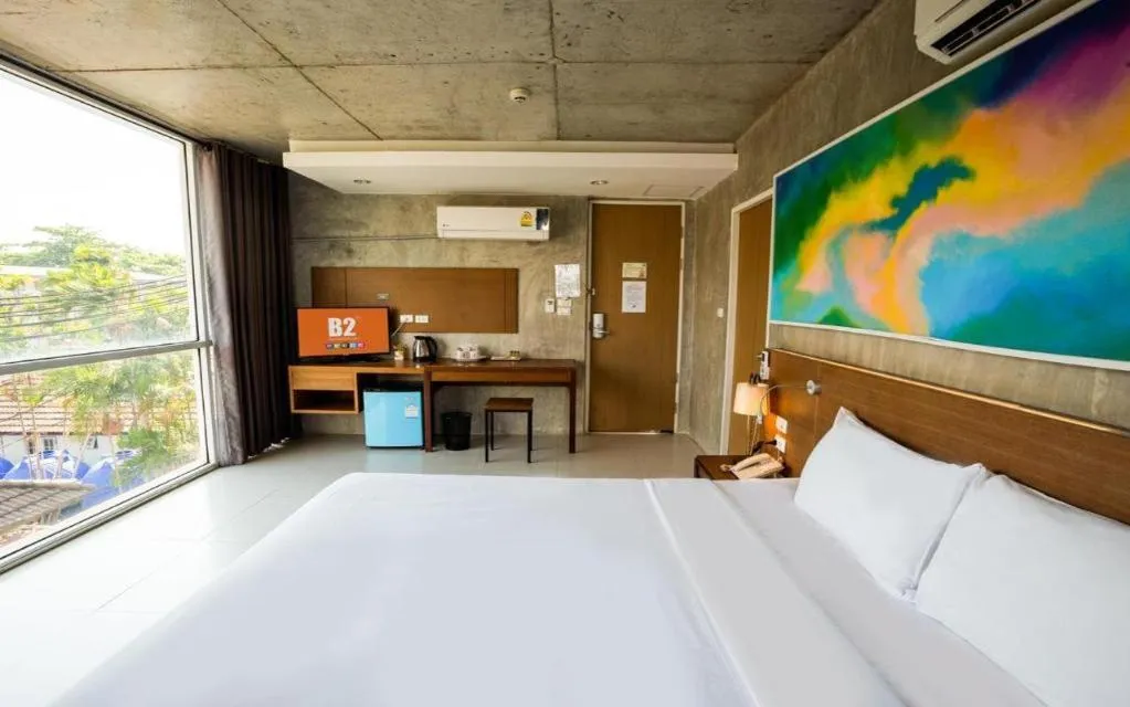 Bed in B2 Sea View Pattaya Boutique & Budget Hotel