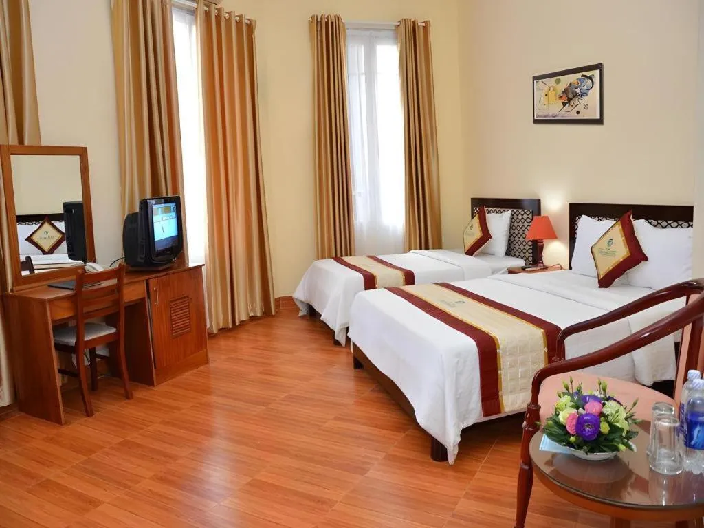 Bed in 7S Hotel Thu Bon Danang