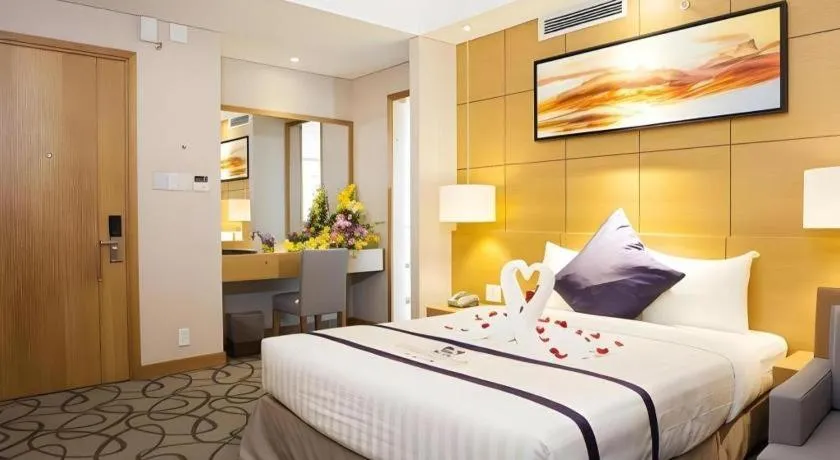 Bed in Iris Hotel Can Tho