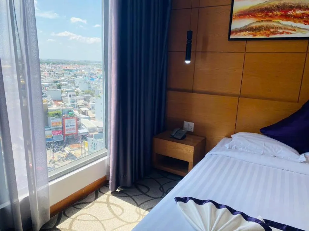 Bed in Iris Hotel Can Tho