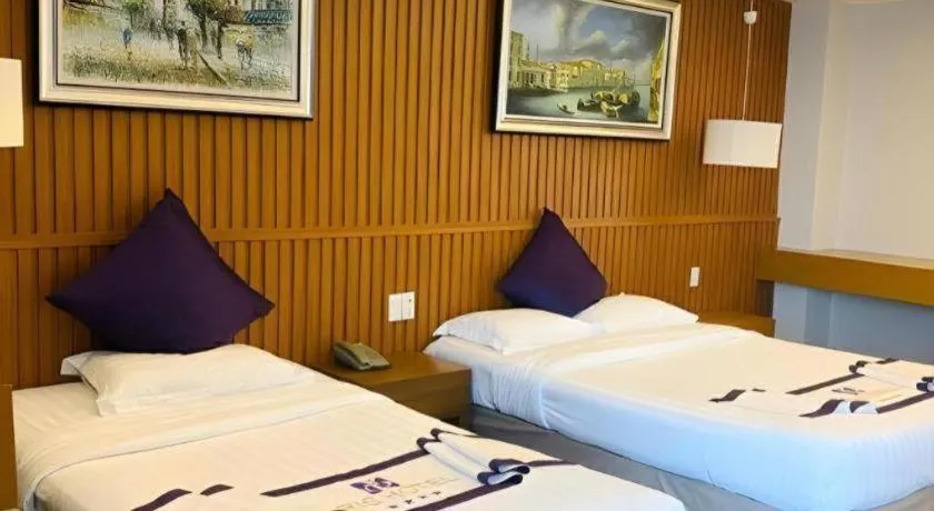 Bed in Iris Hotel Can Tho