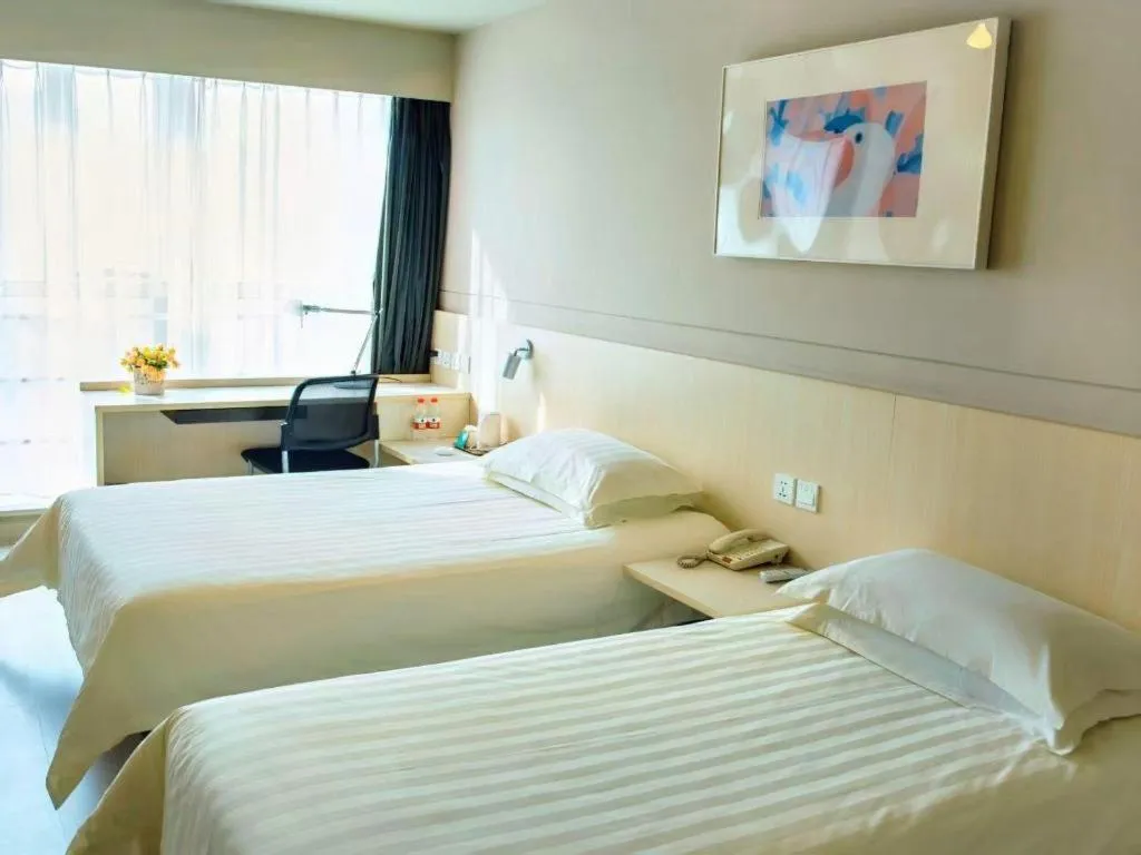 Bed in Jinjiang Inn Weihai Liugong Island Scenic Spot Shopping Market