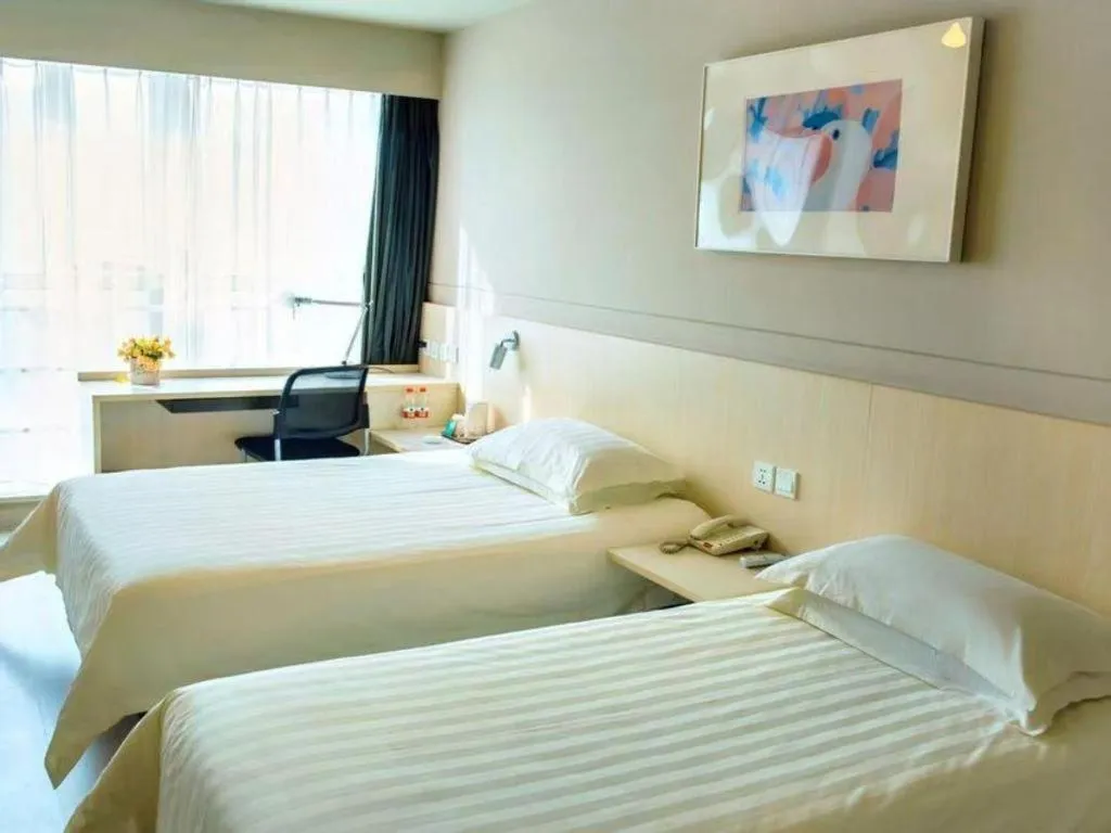 Bed in Jinjiang Inn Weihai Liugong Island Scenic Spot Shopping Market