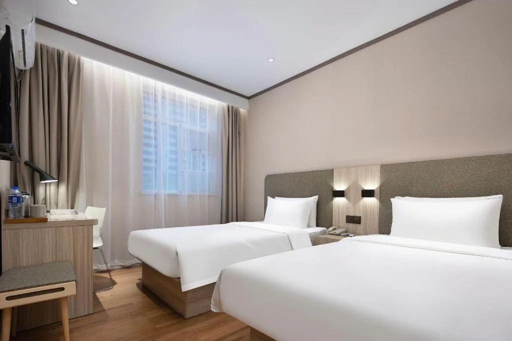 Bed in Hanting Hotel Changsha Xiangya Fu'er Ziyuan Road