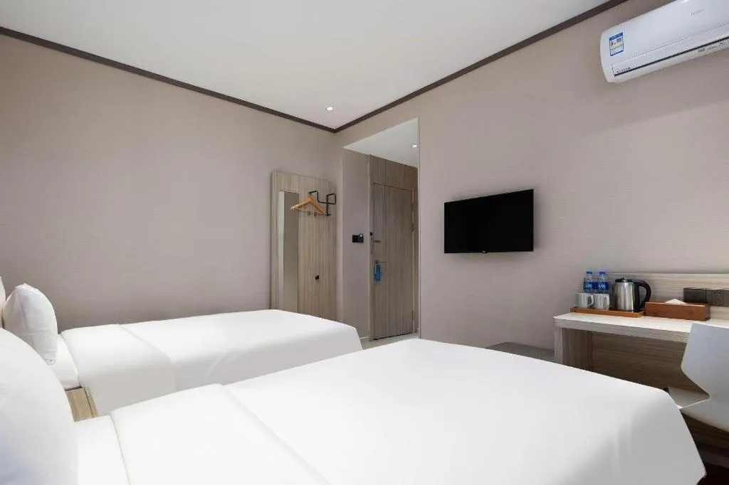 Bed in Hanting Hotel Changsha Xiangya Fu'er Ziyuan Road