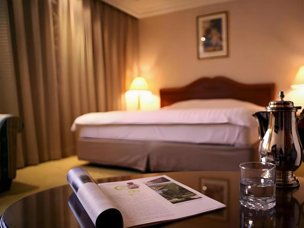 Bed in Onyang Hot Spring Hotel