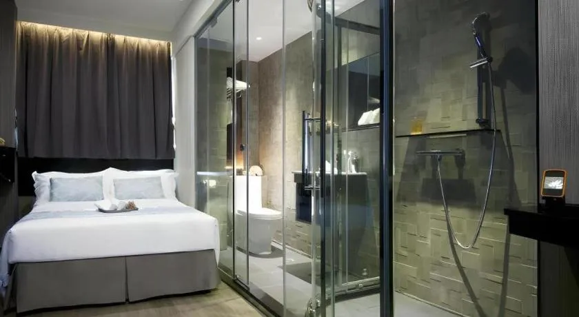 Bed in M1 North Point Hotel