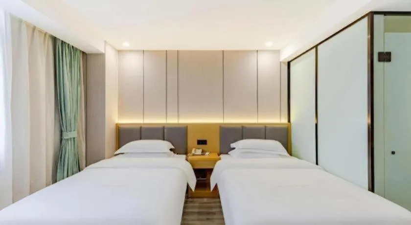 Bed in GreenTree Alliance Jiangsu Nanjing Pukou District Zhongsheng Street Wende Road Metro Station Hotel