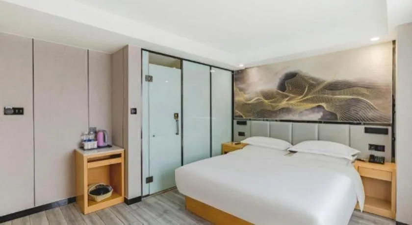 Bed in GreenTree Alliance Jiangsu Nanjing Pukou District Zhongsheng Street Wende Road Metro Station Hotel