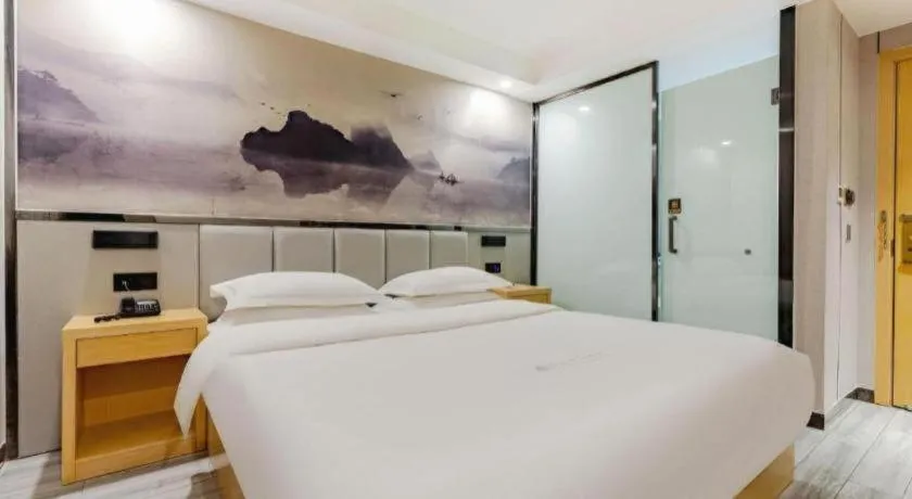 Bed in GreenTree Alliance Jiangsu Nanjing Pukou District Zhongsheng Street Wende Road Metro Station Hotel