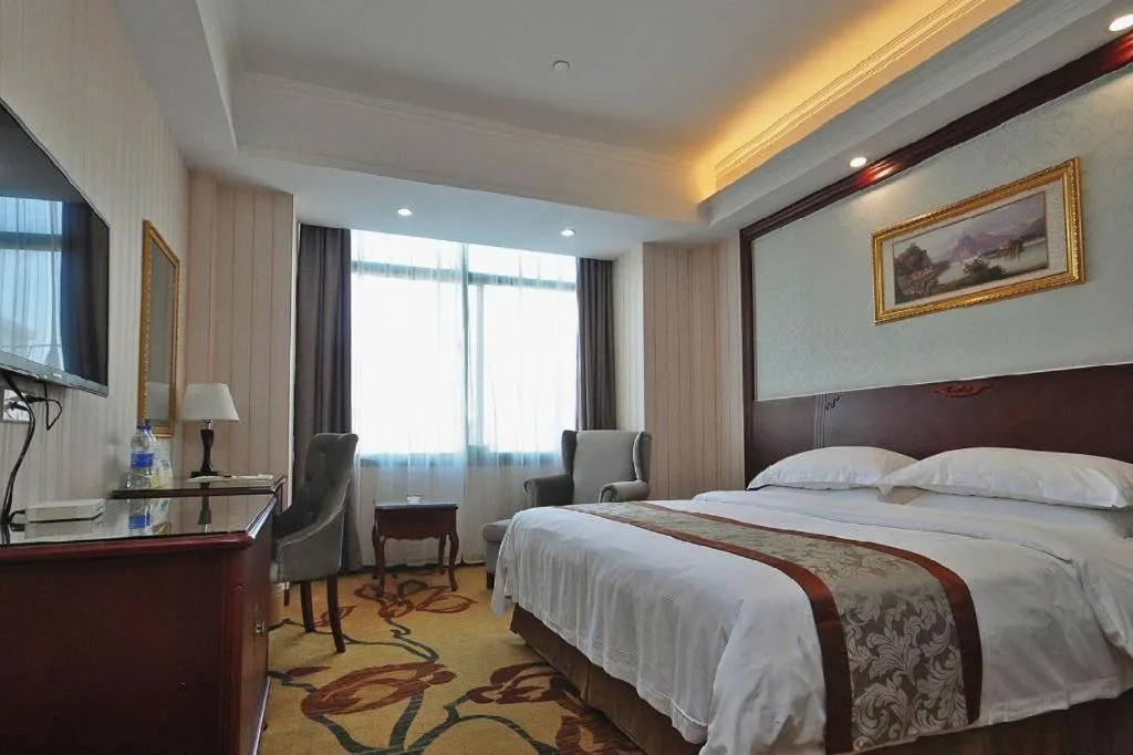 Bed in Vienna Classic Hotel Ningbo Xiangshan Wanda