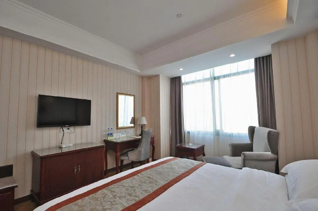 Bed in Vienna Classic Hotel Ningbo Xiangshan Wanda