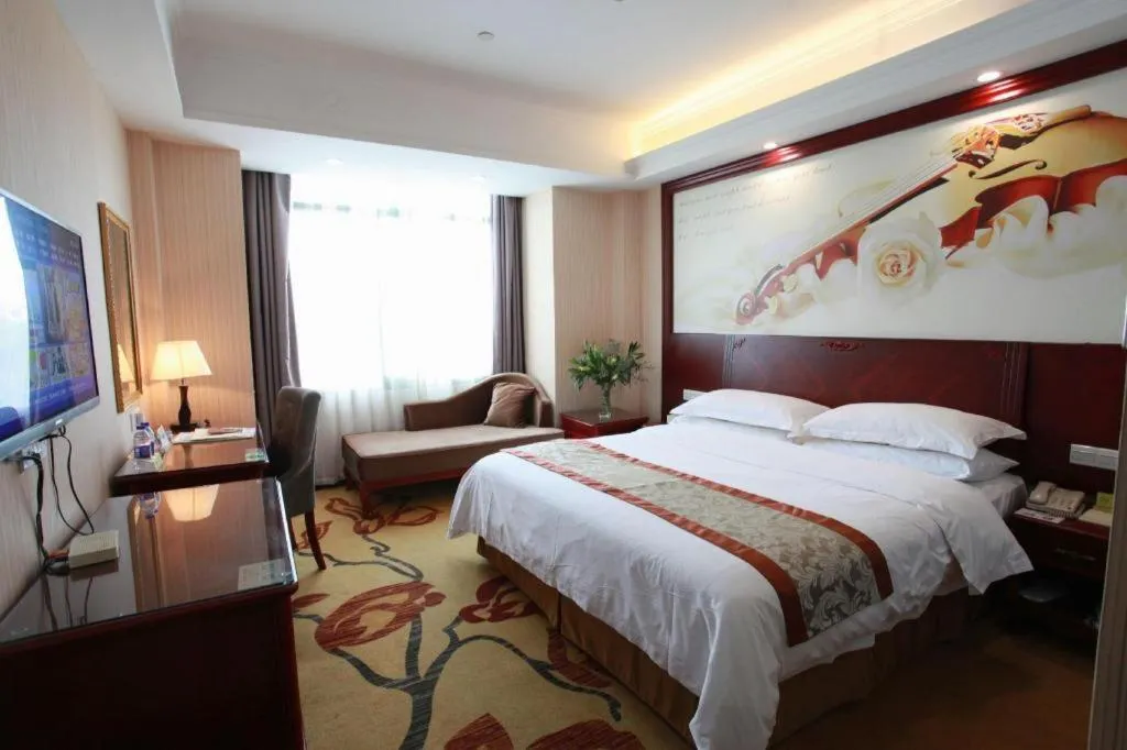 Bed in Vienna Classic Hotel Ningbo Xiangshan Wanda