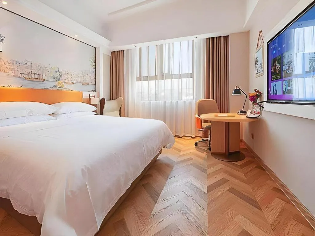 Bed in Vienna Hotel Shanghai Hongqiao Huaxin Road