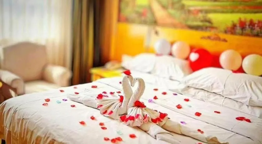 Bed in Vienna Hotel Shanghai Hongqiao Huaxin Road